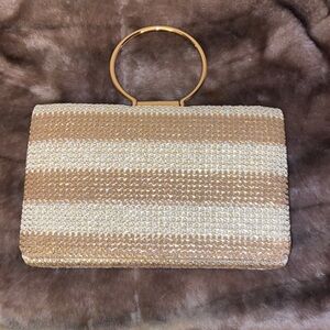 Elegant Tan and Cream Women's Bag